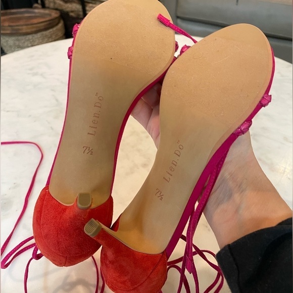 Anthropologie Lien Do Suede Heel Shoes - Picture 9 of 13